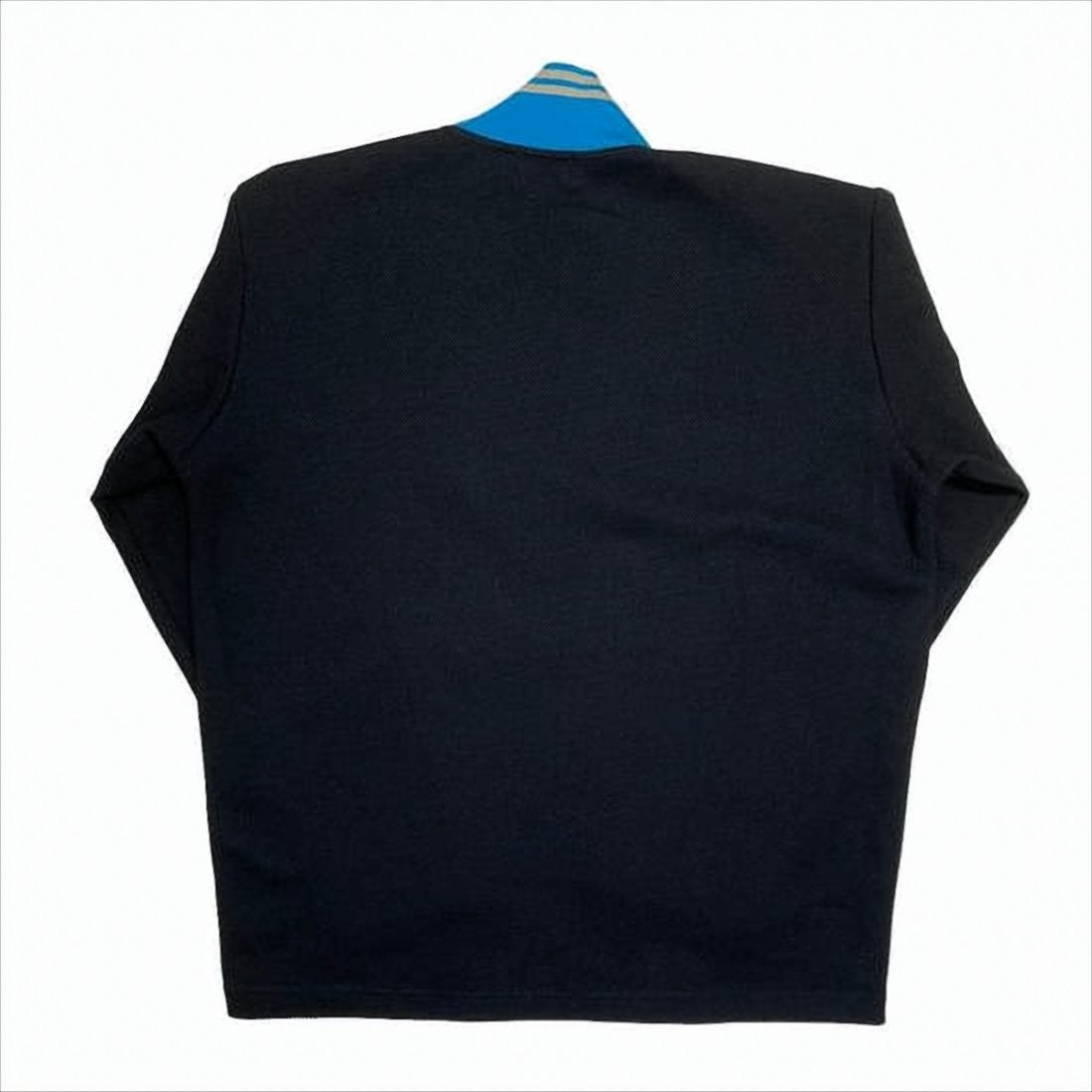 Colorful Collar Black Turtleneck