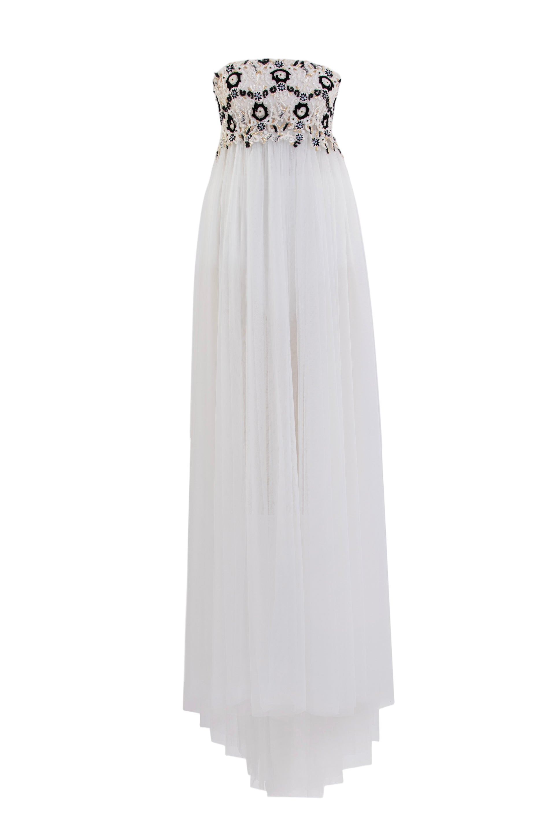 Embroidered Tulle Dress