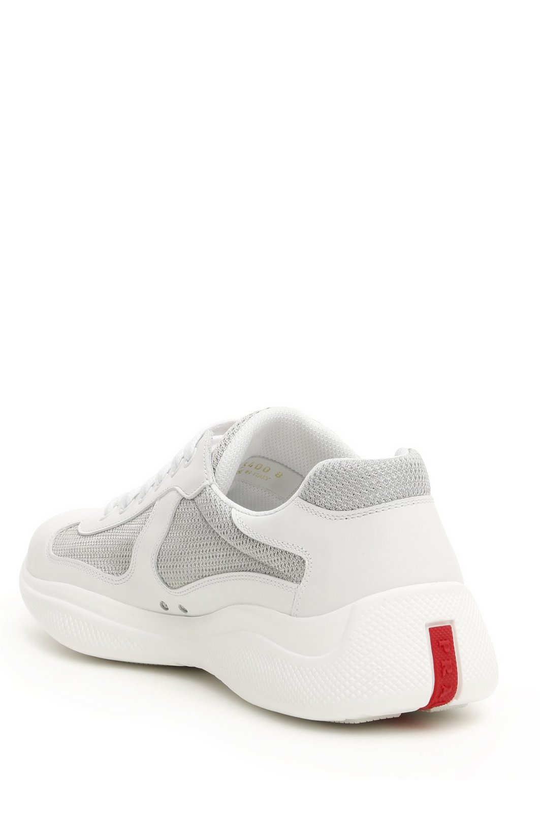 Smooth and Textured Sneakers with Elevated Sole
