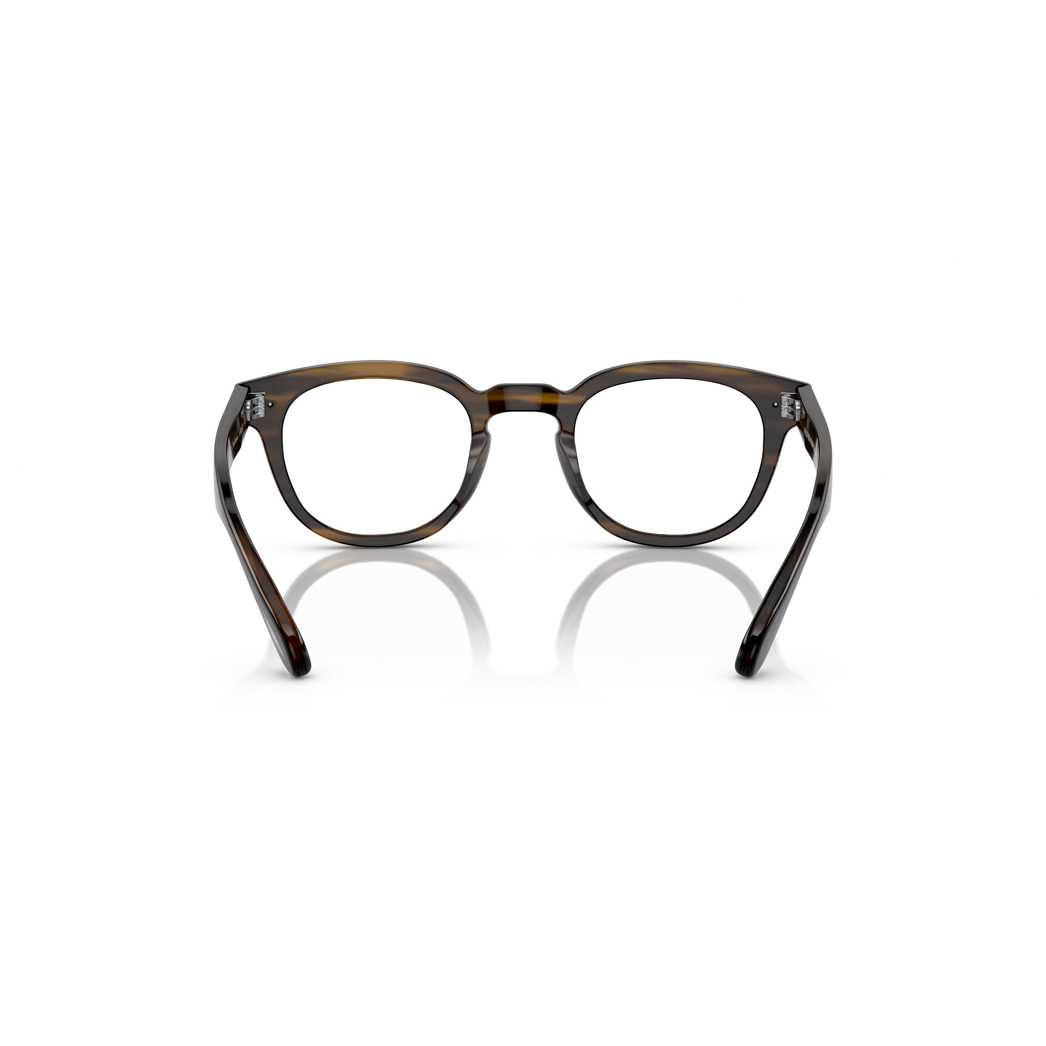 Tortoiseshell Round Eyeglasses with Keyhole Bridge