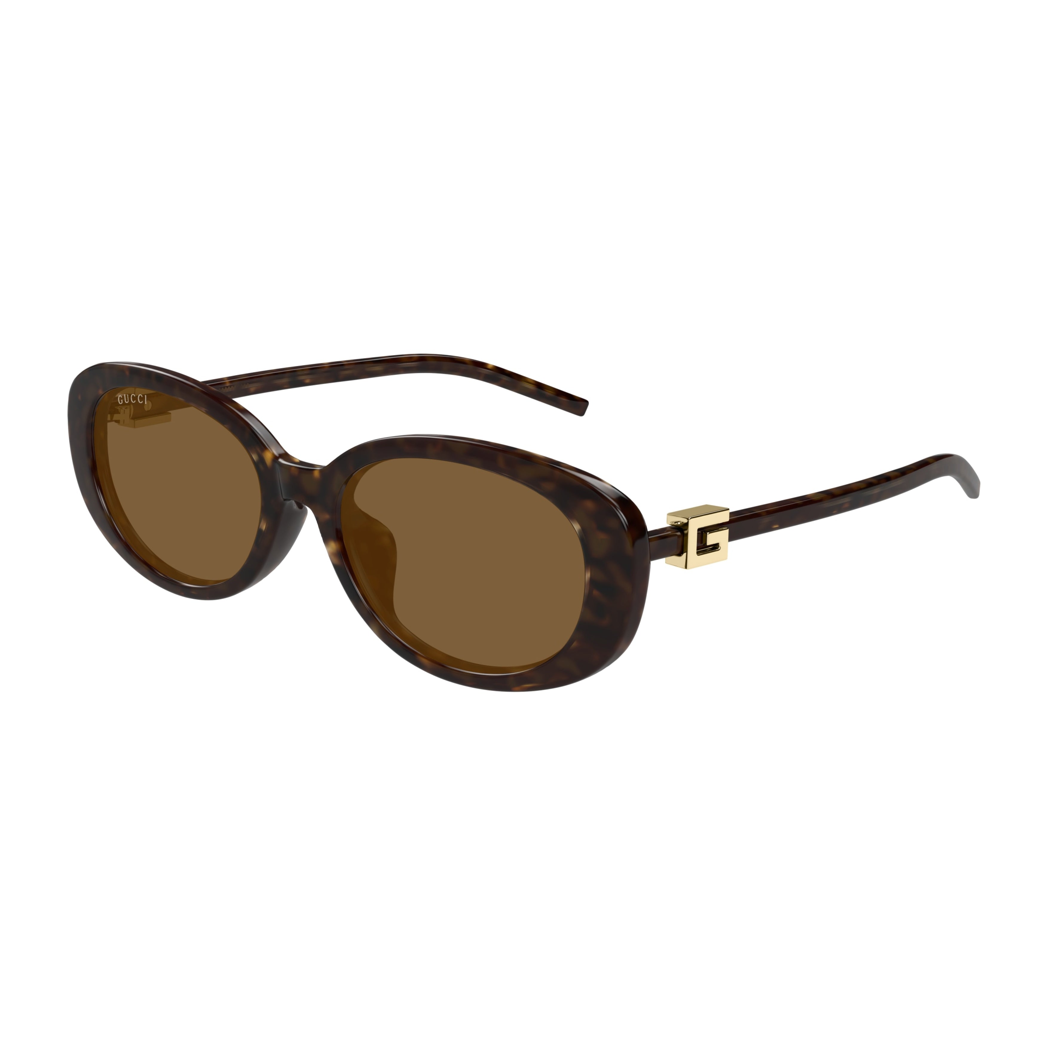 Gg1684sa Oval-Shaped Tortoiseshell Sunglasses