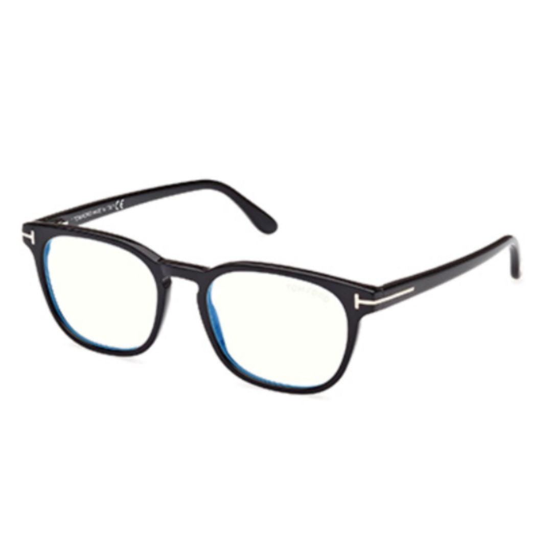 Ft5868-B Rectangular Eyeglasses with Metallic T-Detail