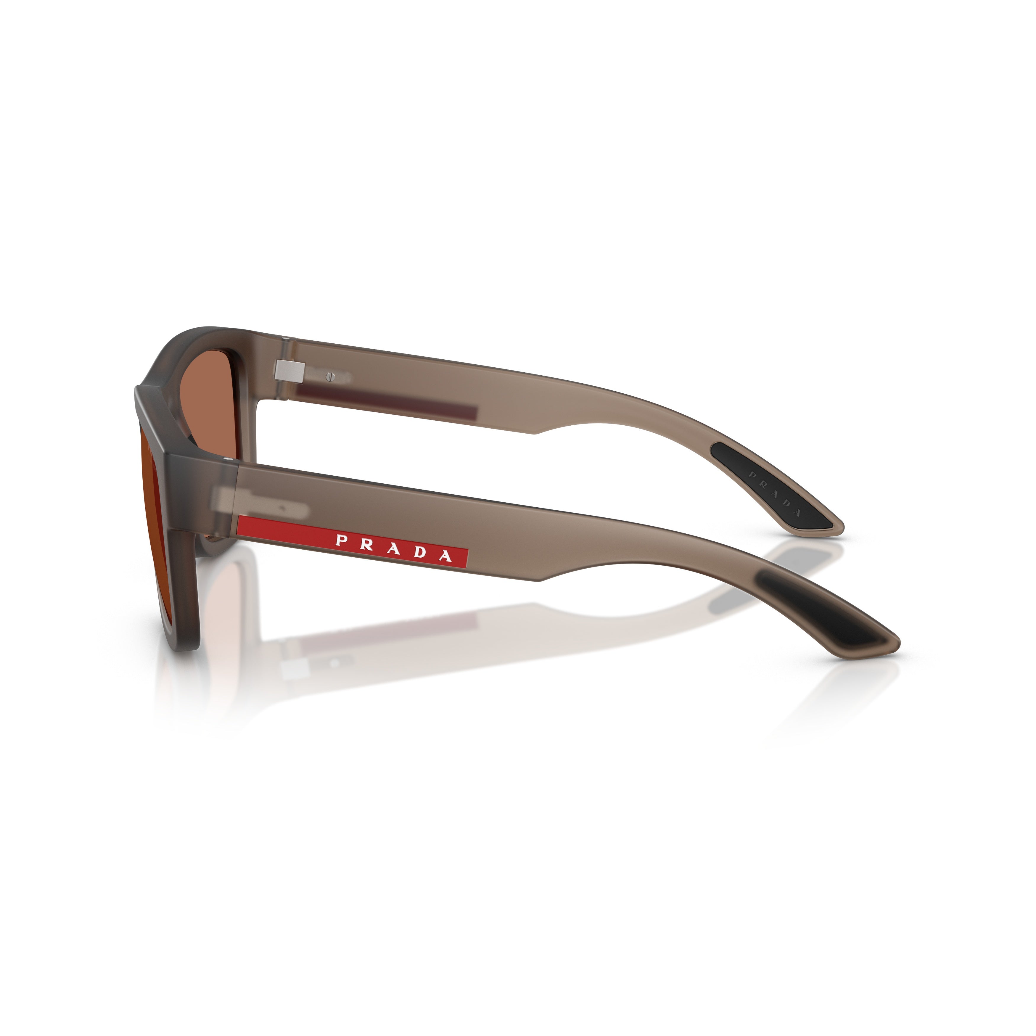 0ps 01zs Translucent Brown Rectangular Sunglasses