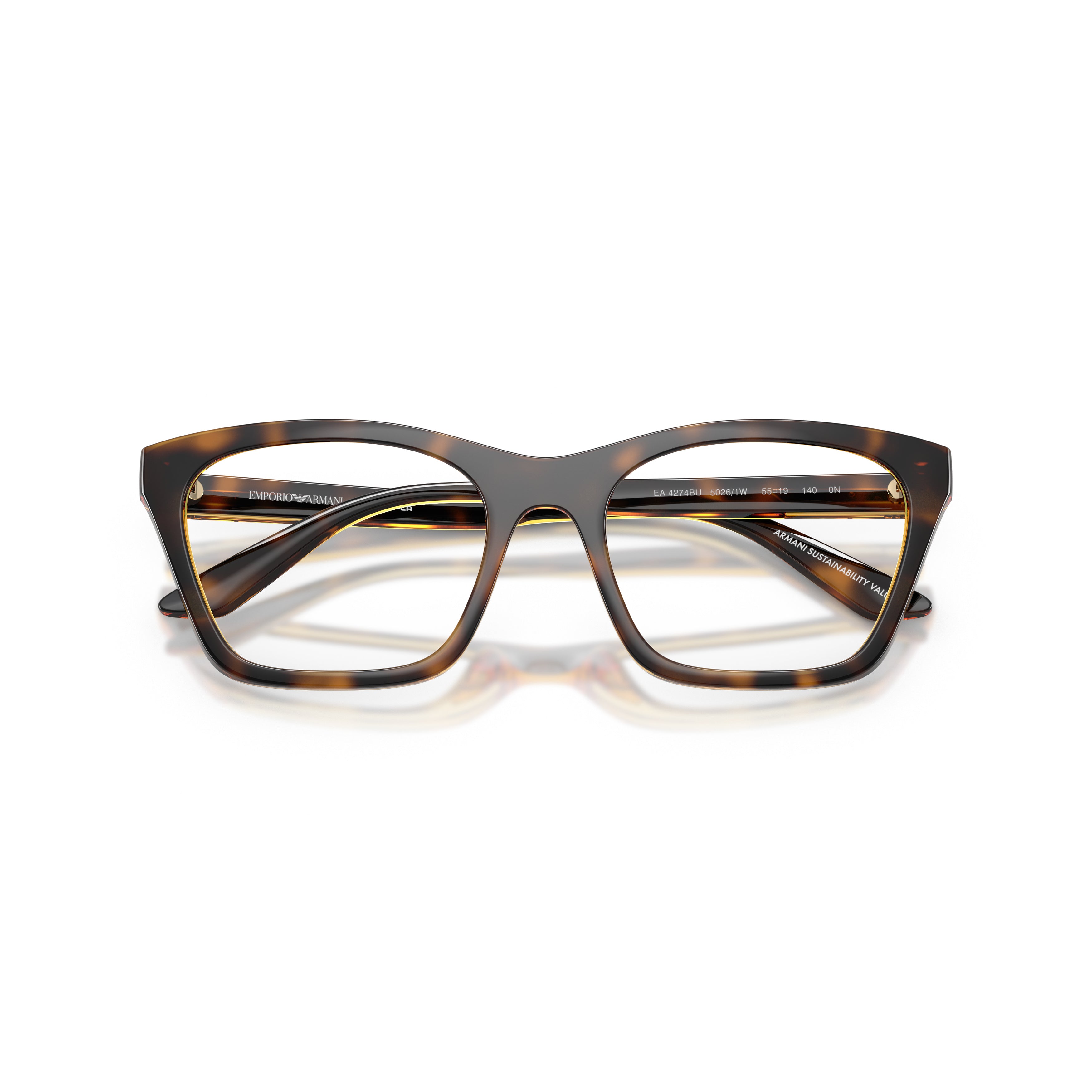 Oversized Tortoiseshell Square Frame Eyeglasses