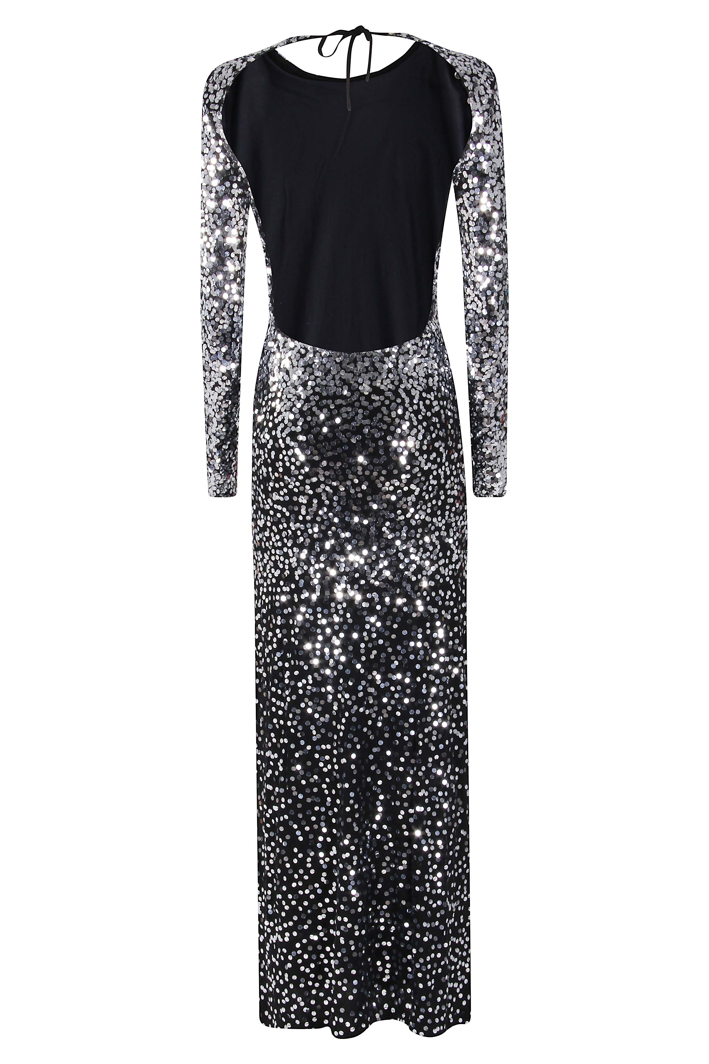 All-Over Sequin Jersey Fitted Dress