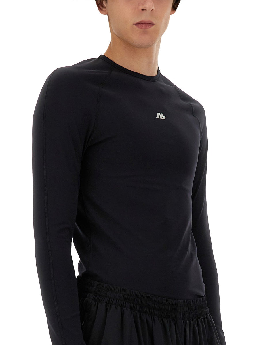 Slim Fit Top with Logo Detail