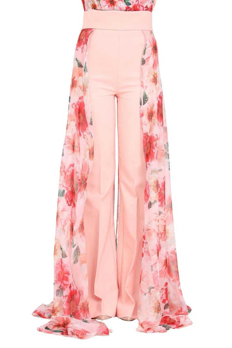 High-Waisted Wide-Leg Trousers