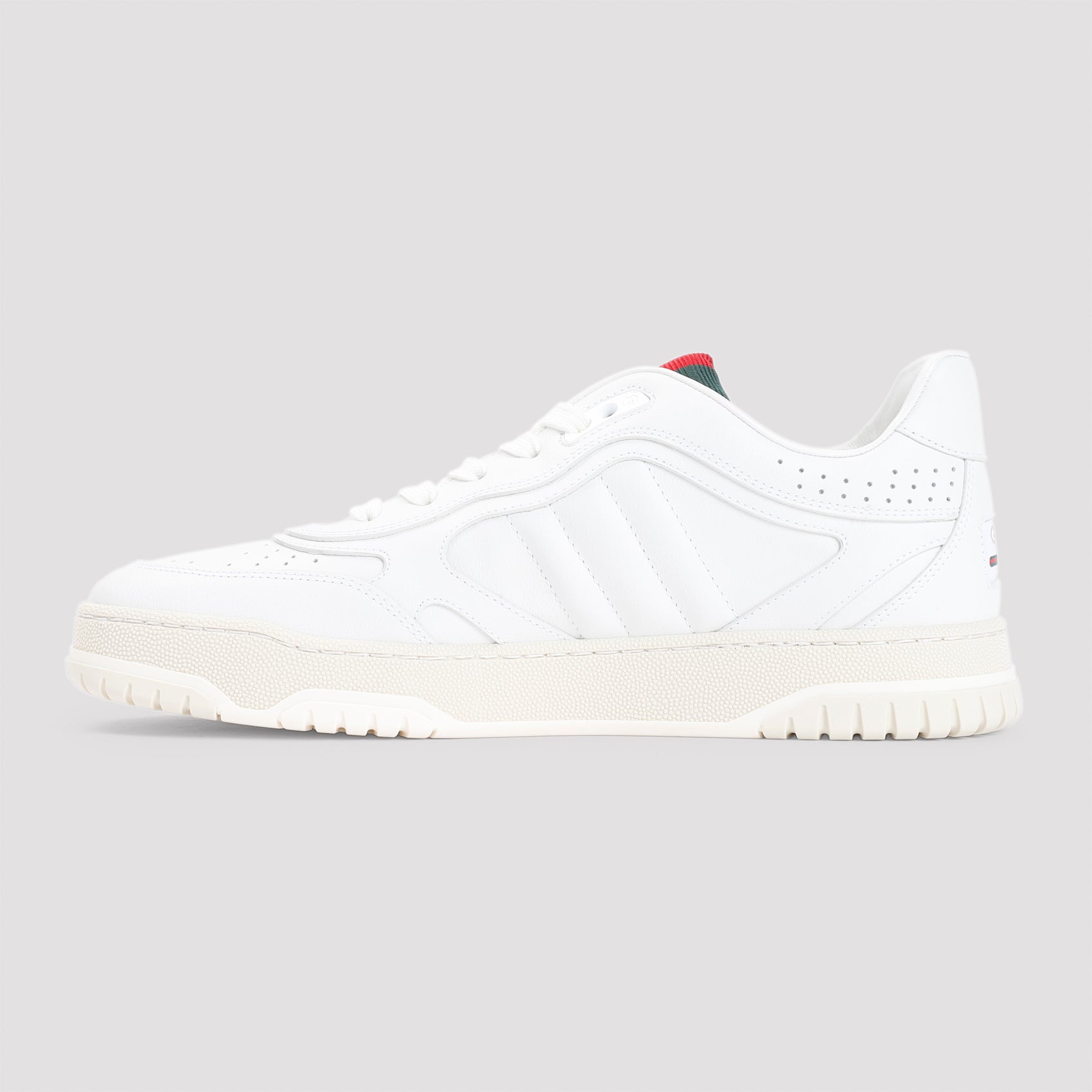 Minimalist Leather Lace-Up Sneakers with Iconic Logo