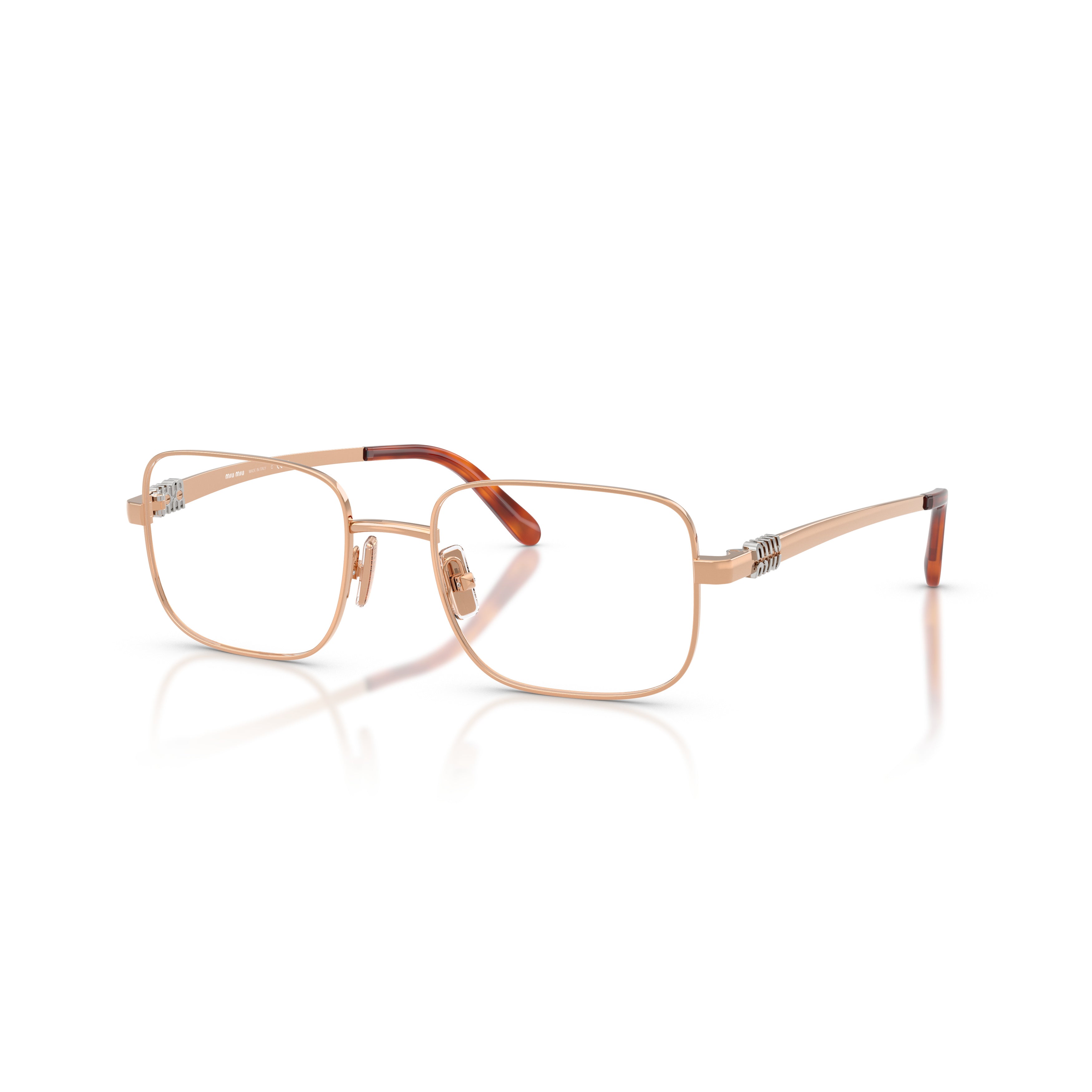 0mu 51zv Rectangular Metal Sunglasses