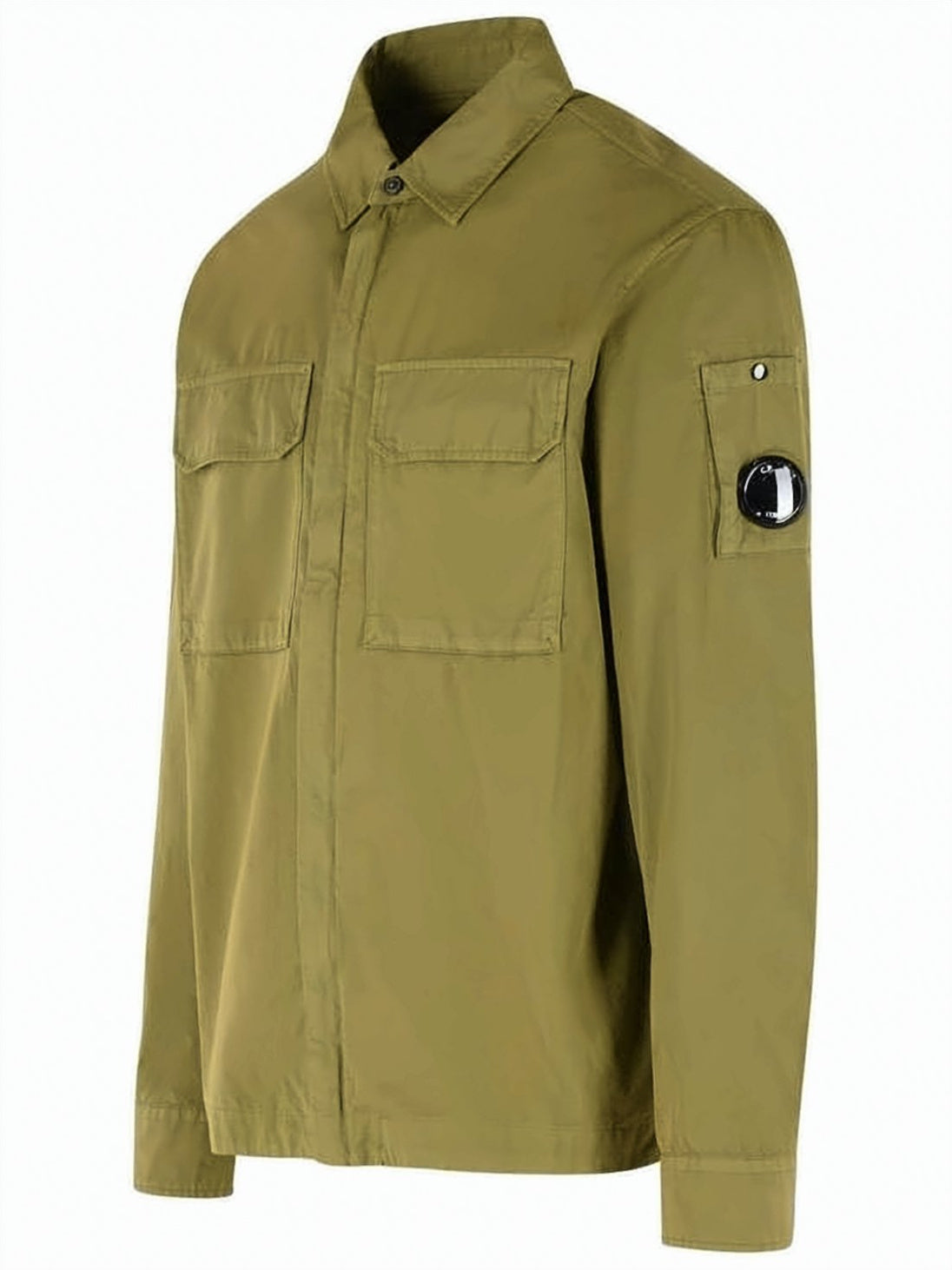 Organic Gabardine Zip Lens Overshirt