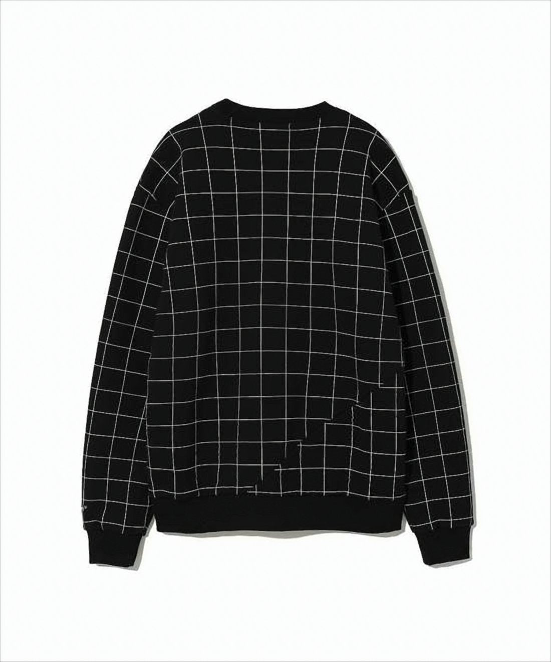 Long-Sleeve Cotton Top with Geometric Pattern