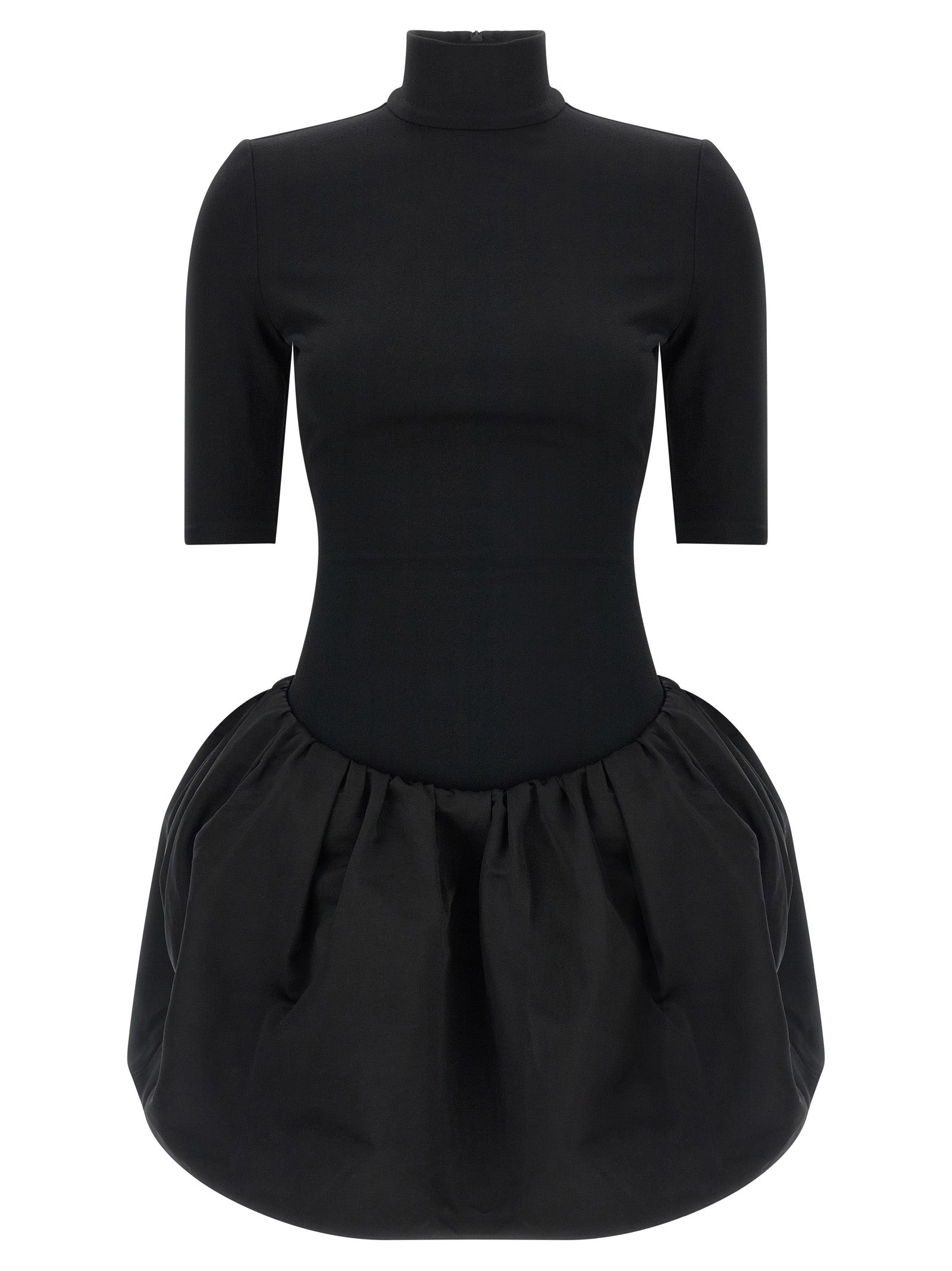 Mini Dress with High Neck