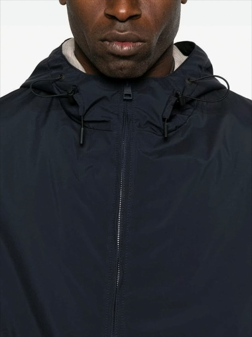 Lightweight Matte Finish Lardini Jacket With Adjustable Hood