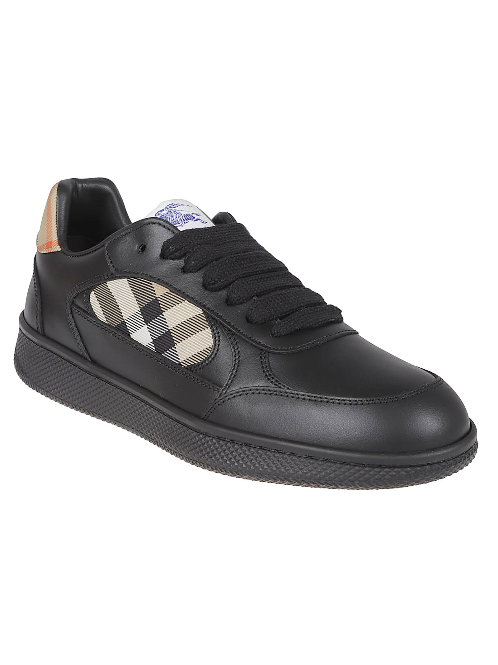 Black Leather Sneakers