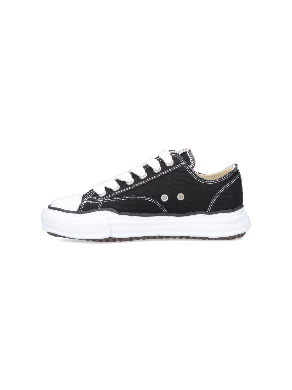 Low-Top Sneakers with Textured Rubber Sole and Logo Accents
