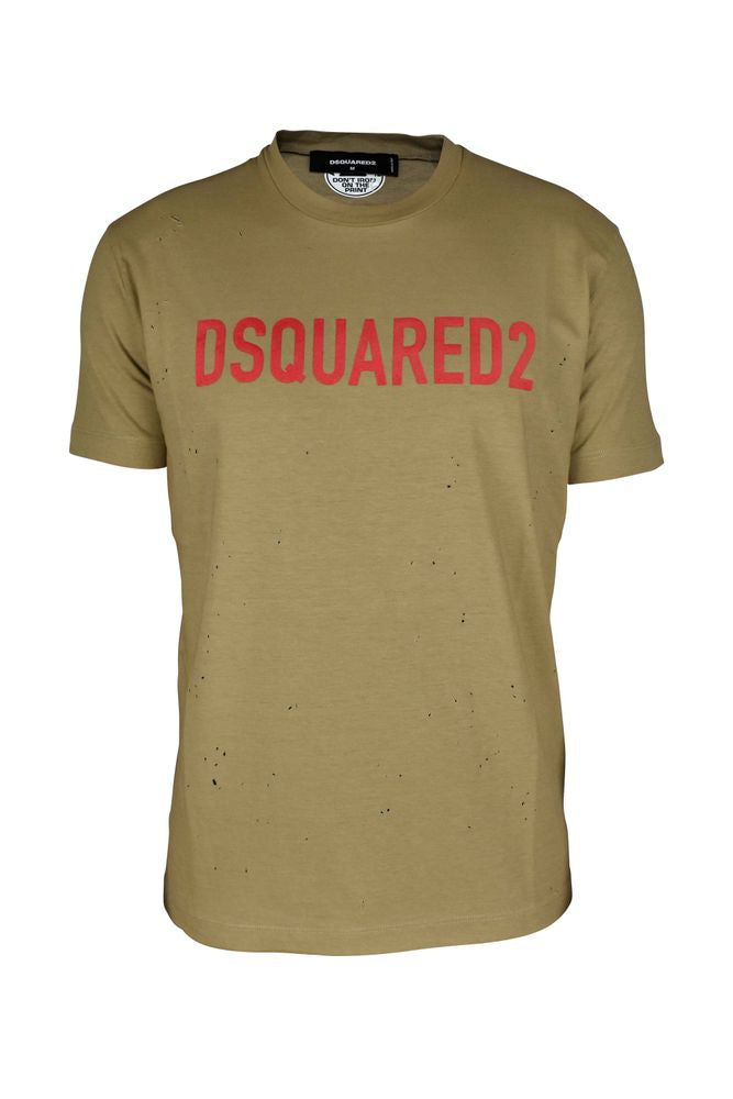 Beige Cotton T-Shirt