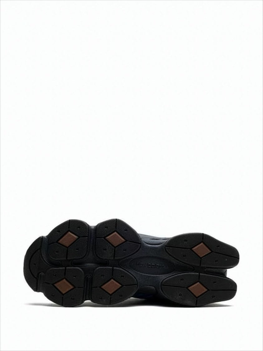 Layered Mesh Sneakers with Multi-Textured Sole