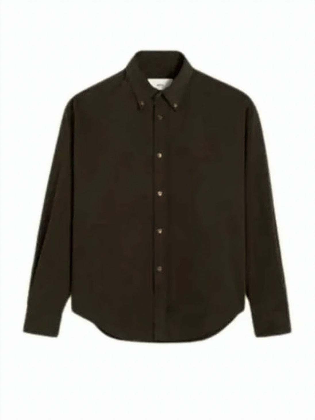 Long-Sleeve Button-Up Shirt With Classic Collar