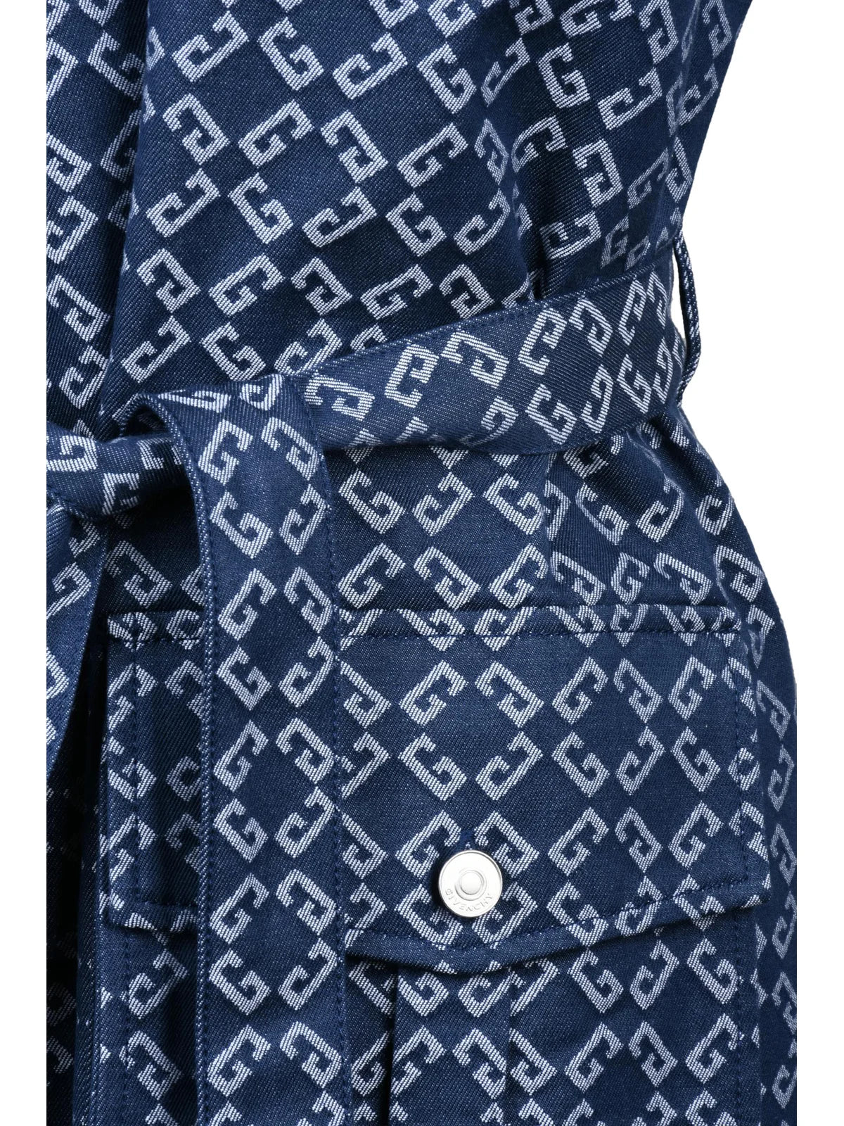 Denim Shirt Dress - Blue