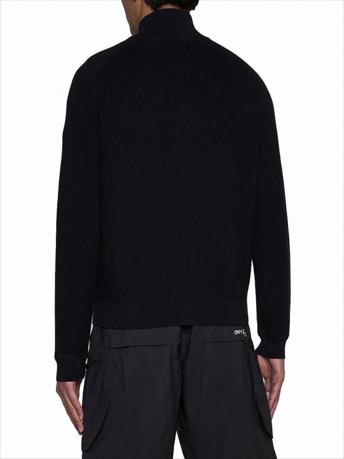Zip-Up Knit with High Collar