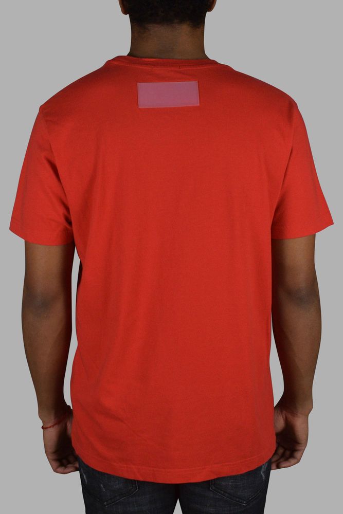 Red Cotton T-Shirt With Graphic Prints
