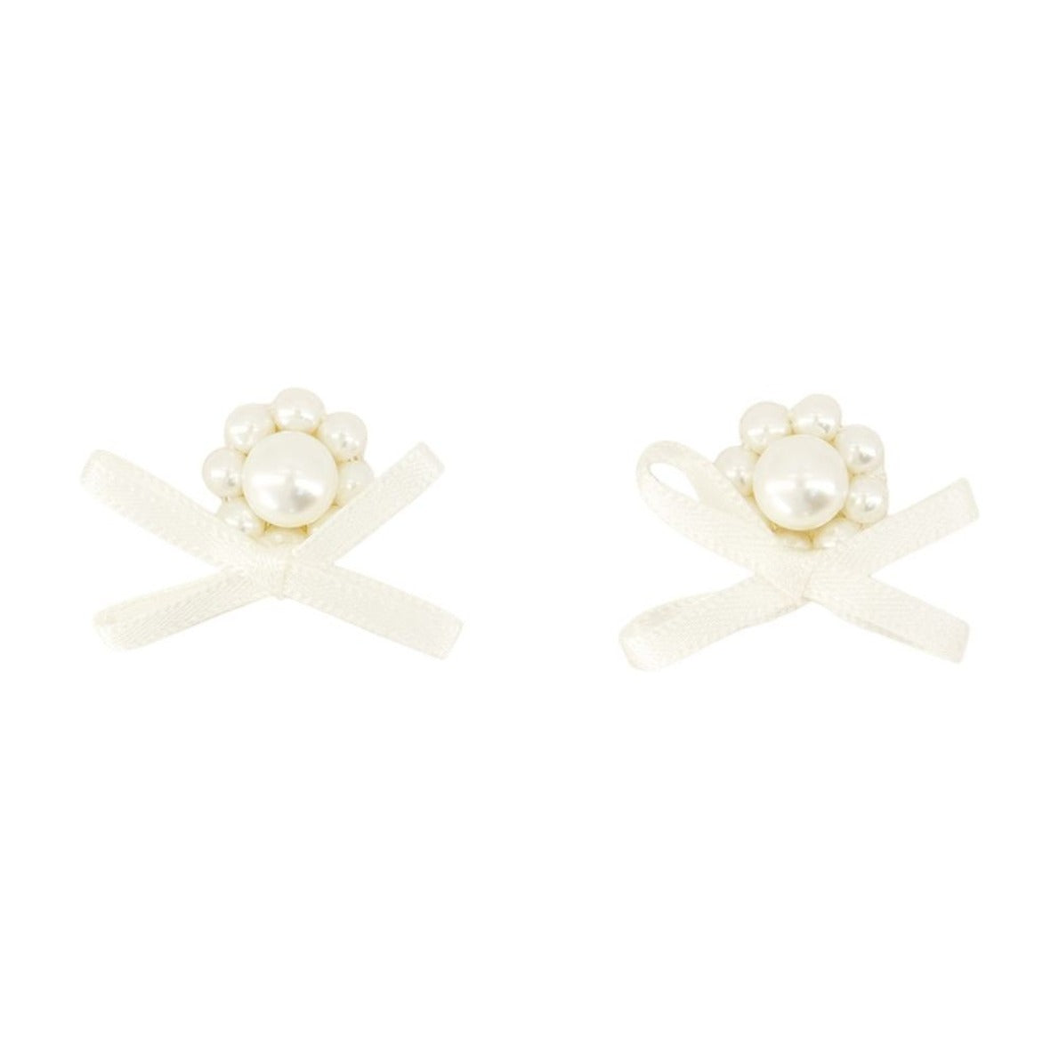 Petite Daisy Earrings - Synthetic - White
