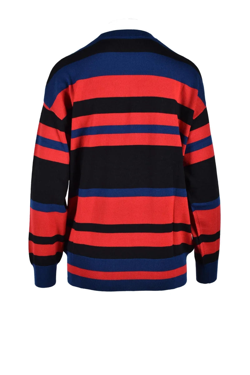Multicoloured Striped Knit Sweater