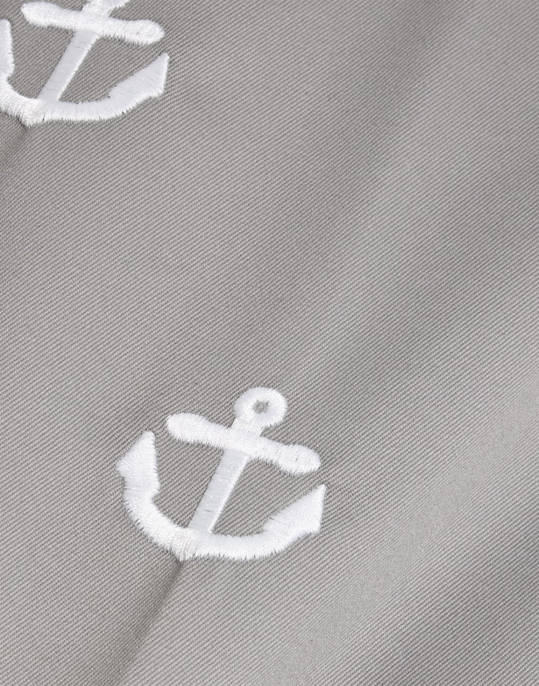 Tailored Shorts with Subtle Anchor Pattern