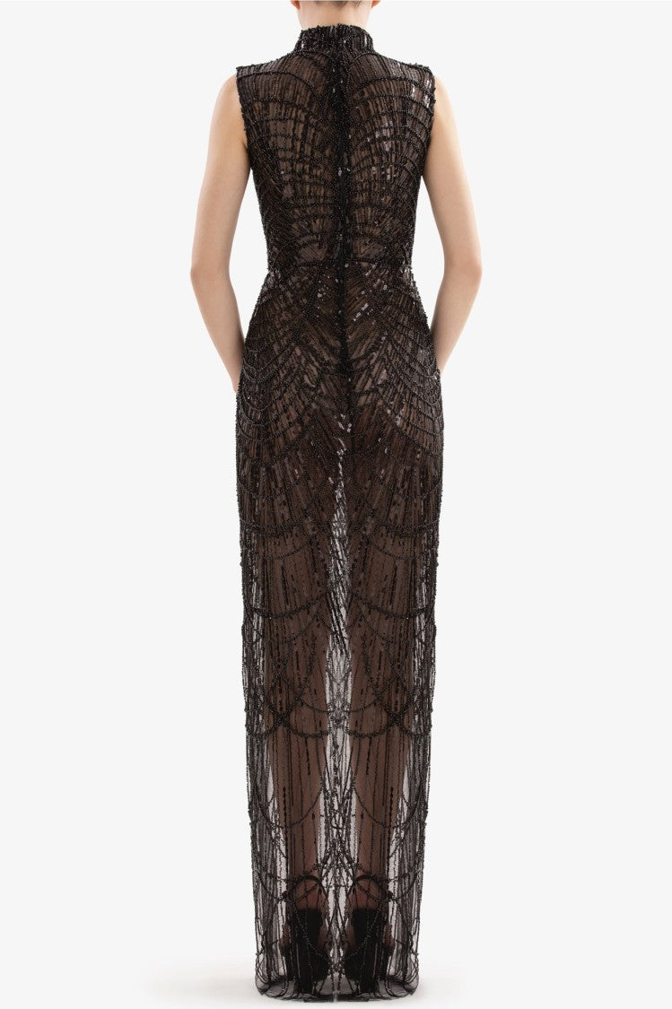 Long Beaded Dress