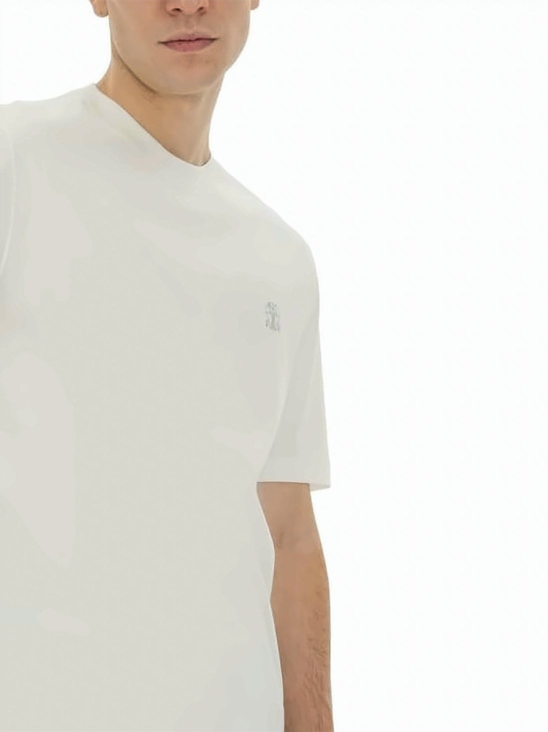 Cotton Jersey Crew Neck T-Shirt