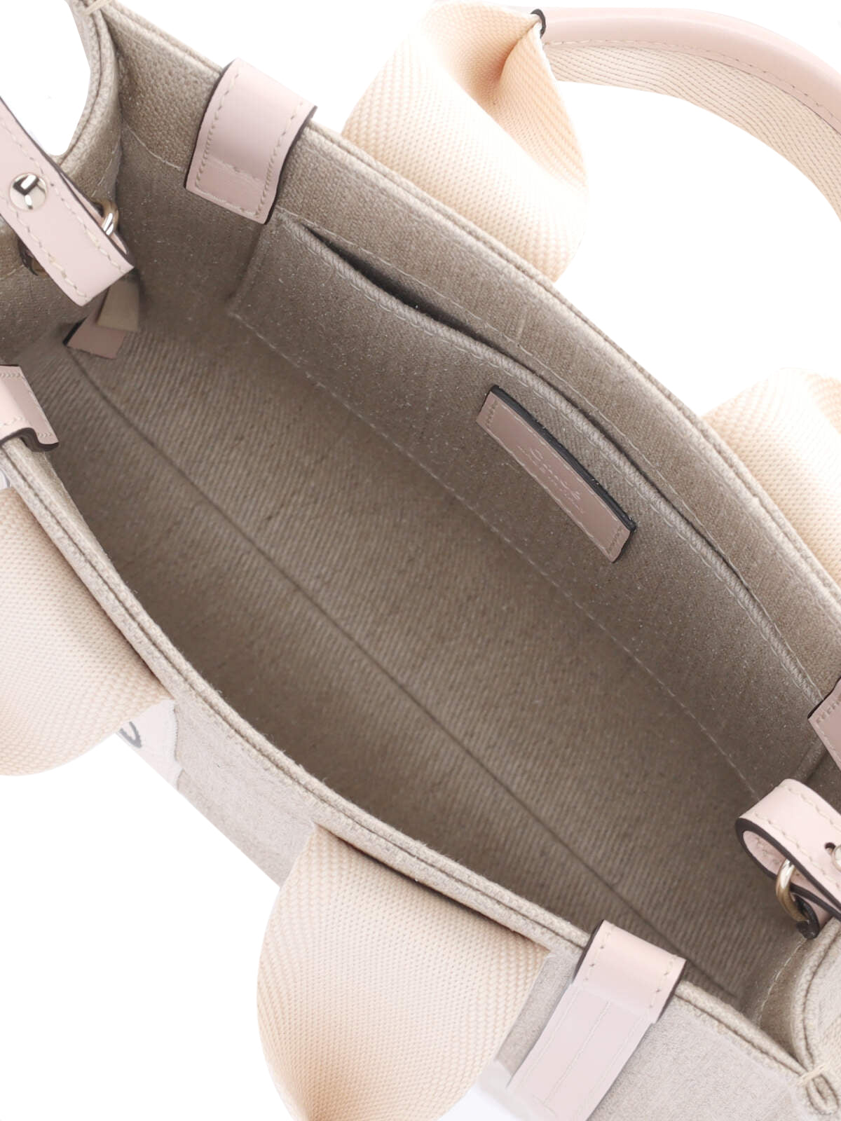 "Woody" Small Tote Bag – Beige