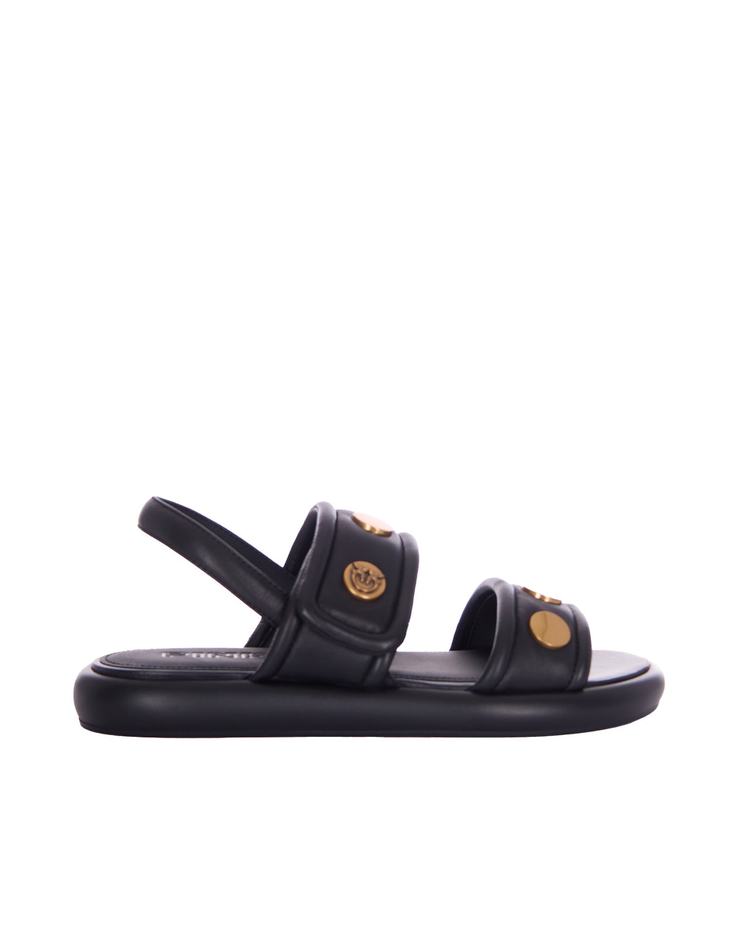 Fiona Black Sandal With Padded Straps