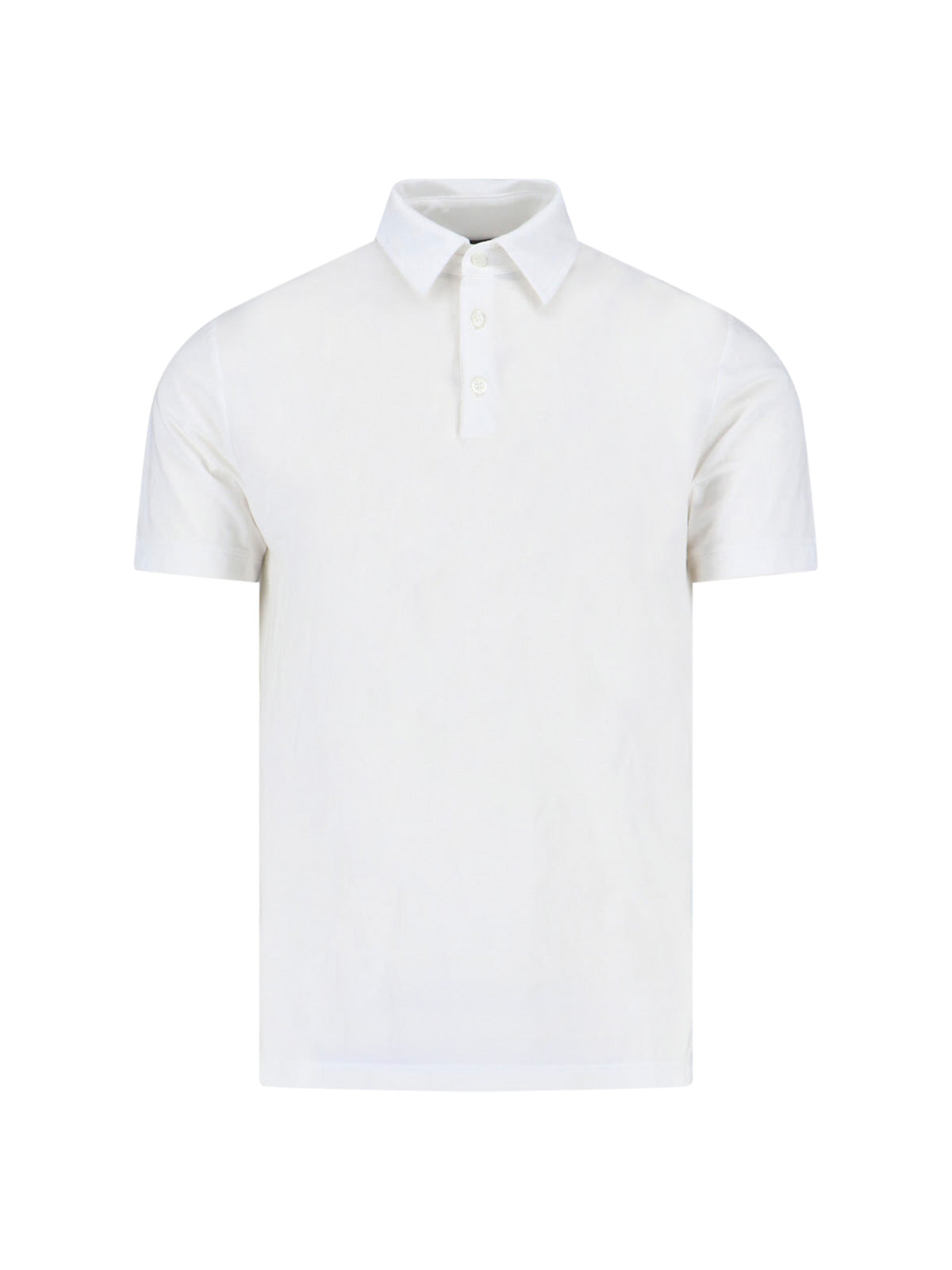 Short-Sleeve Cotton Polo With Classic Collar