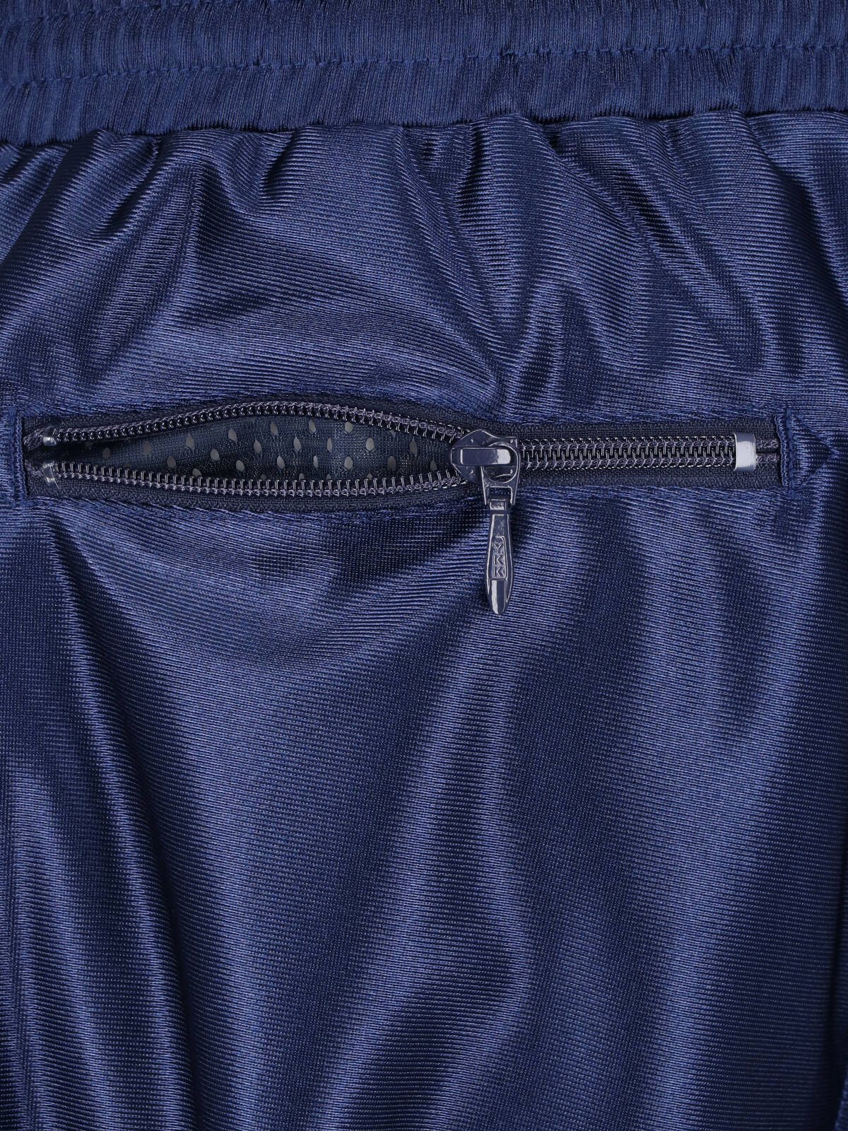 Blue Cropped Relaxed Butterfly Embroidered Trousers