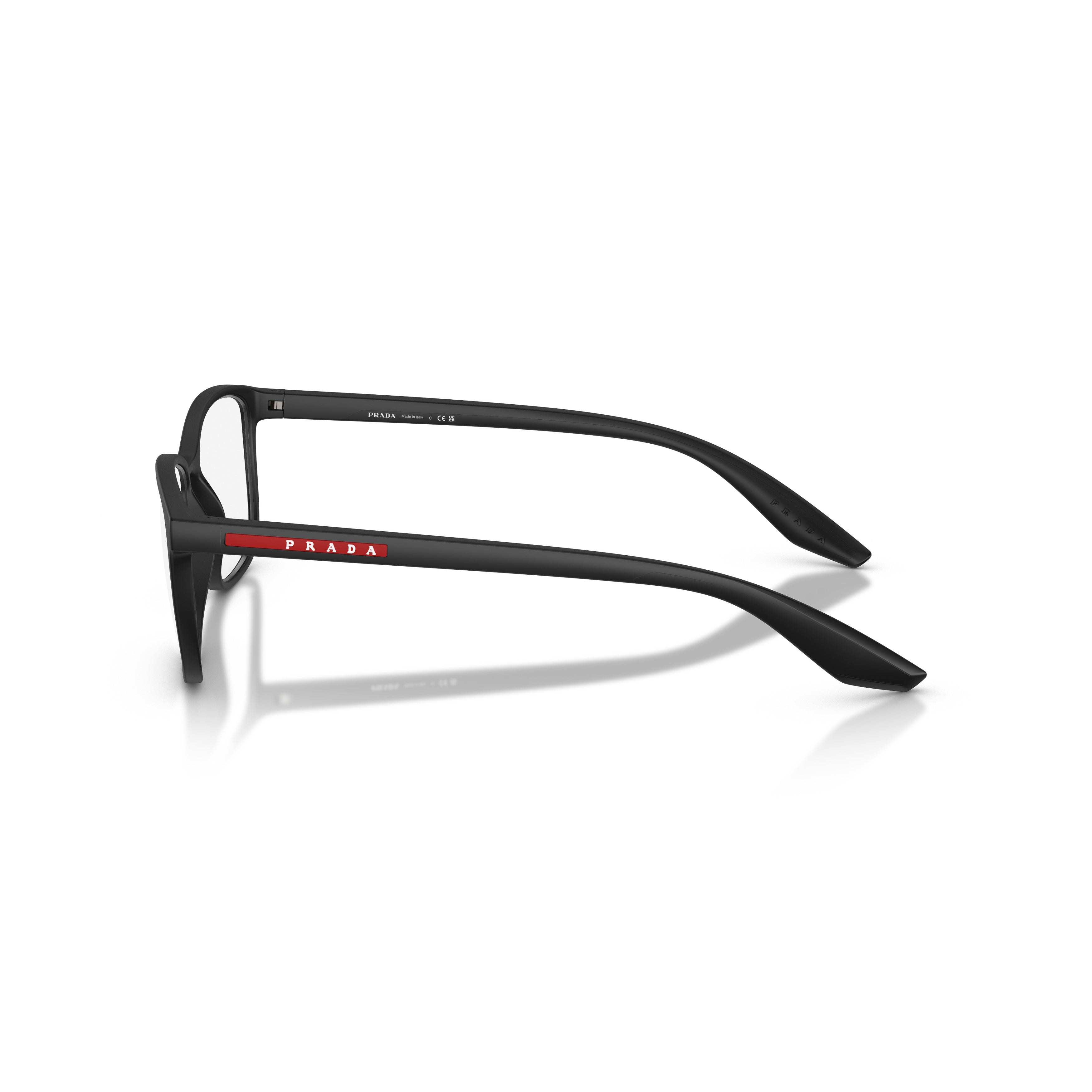 0ps 07rv Matte Black Rectangular Eyeglasses