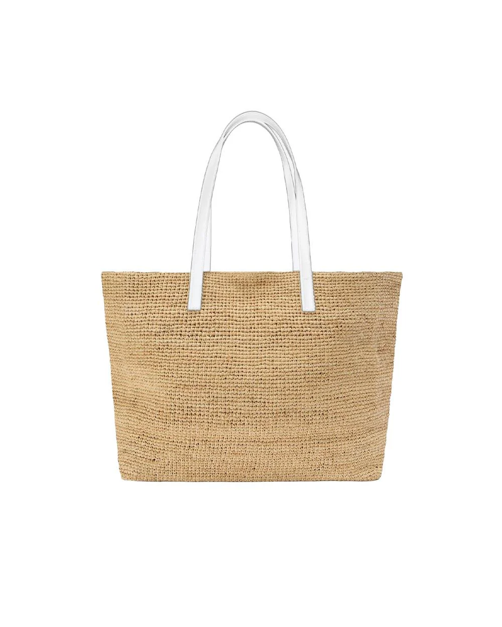Woven Tote Bag with Prominent Script Logo