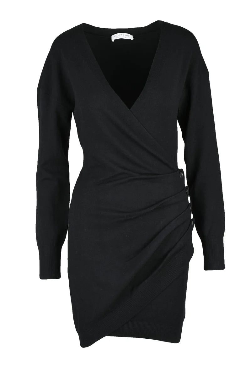 Women's Mini Knit Dress - Black