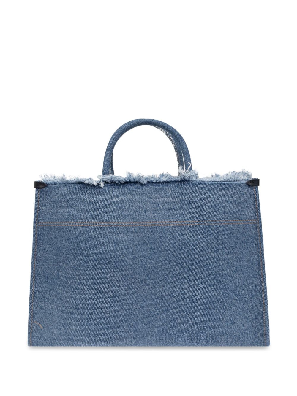 Indigo Blue Washed Denim Tote Bag