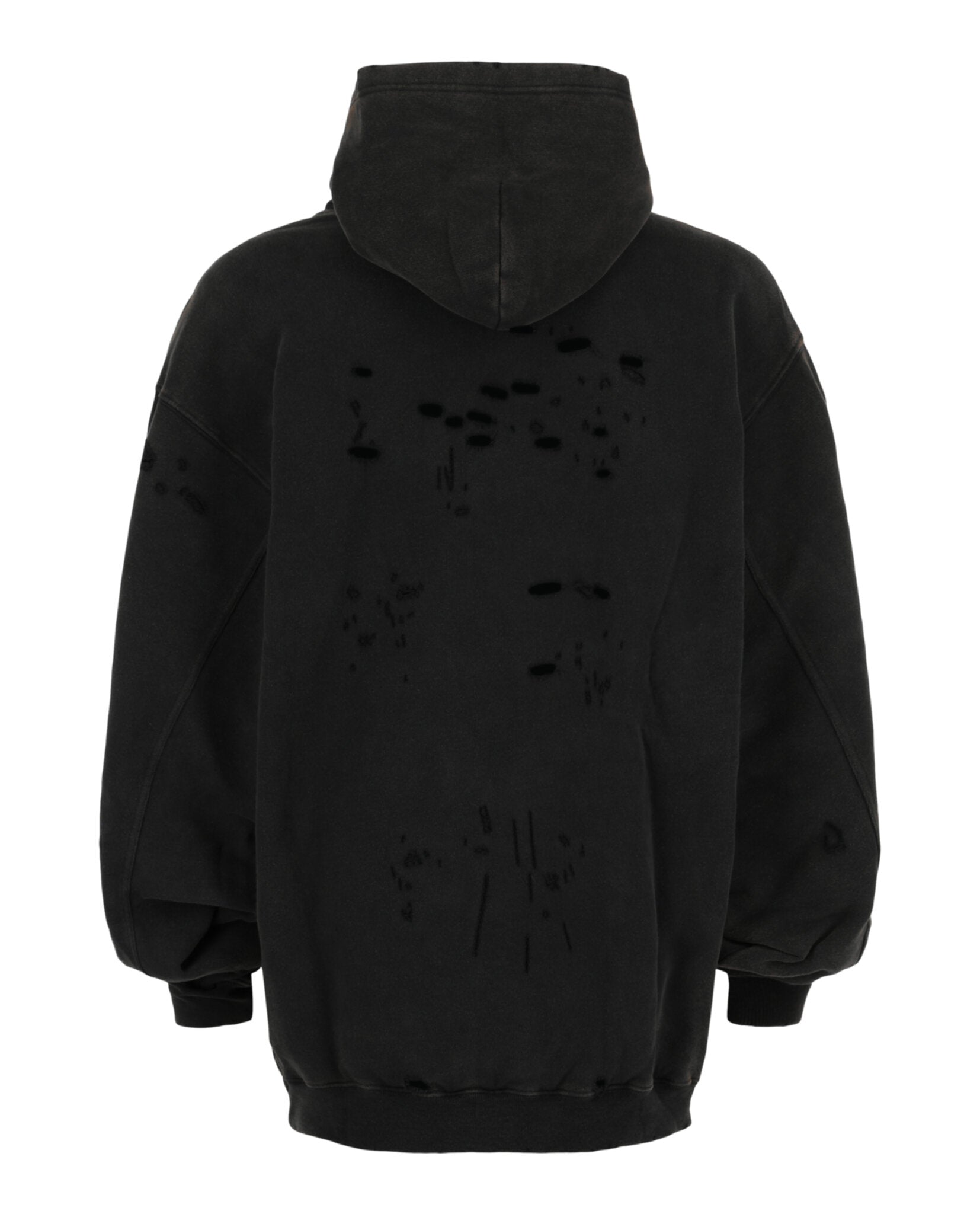 Destroyed Bilayer Cotton Hoodie