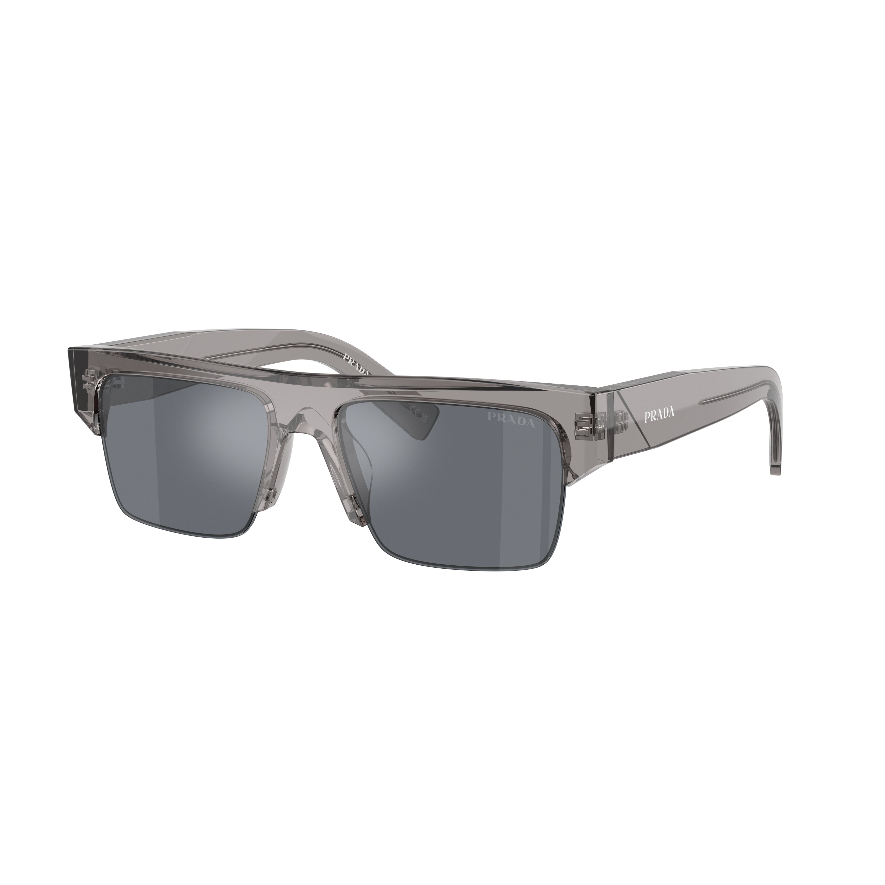 0pr D12su Translucent Grey Acetate Sunglasses