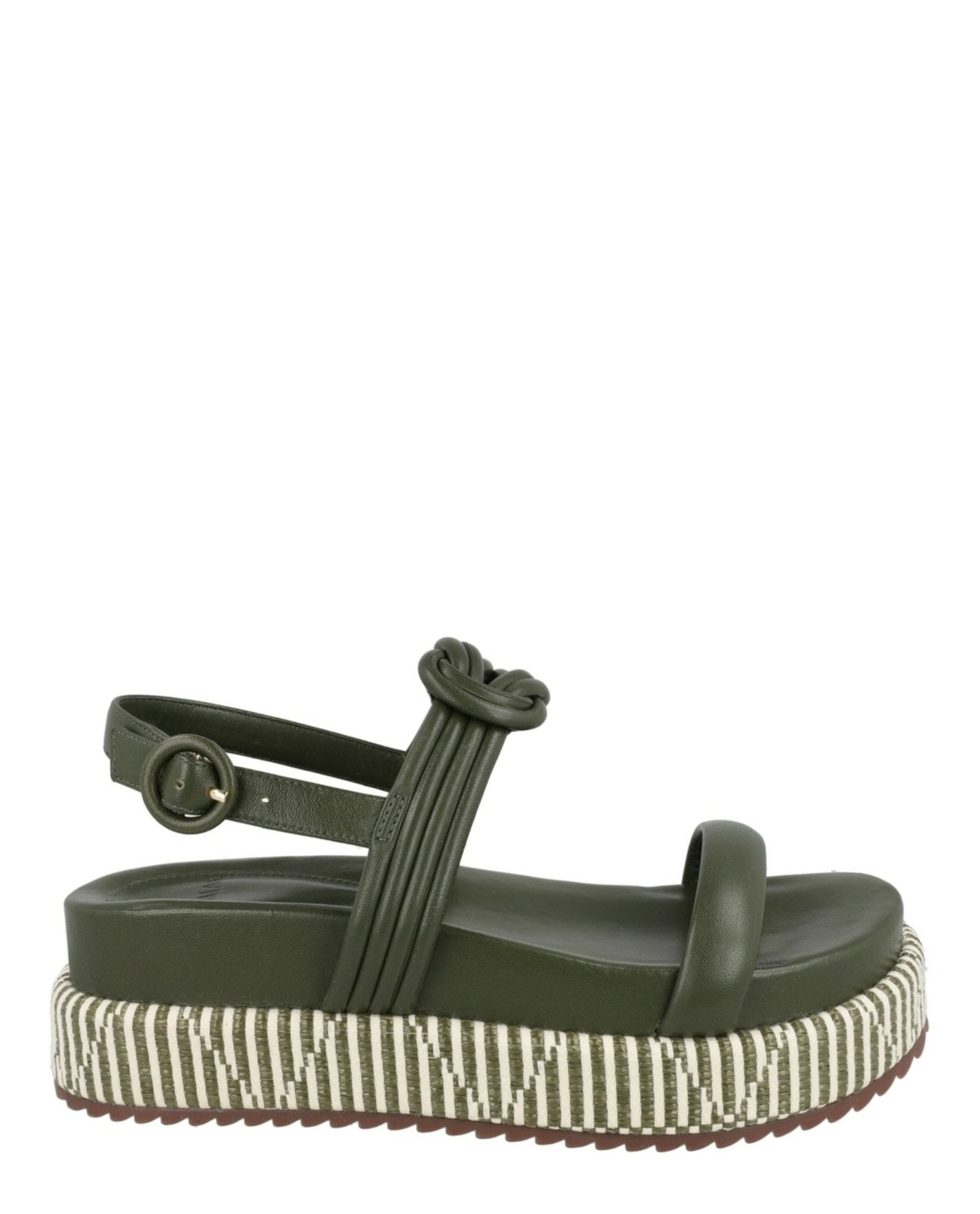 Vicky Bounce Raffia Platform Sandals