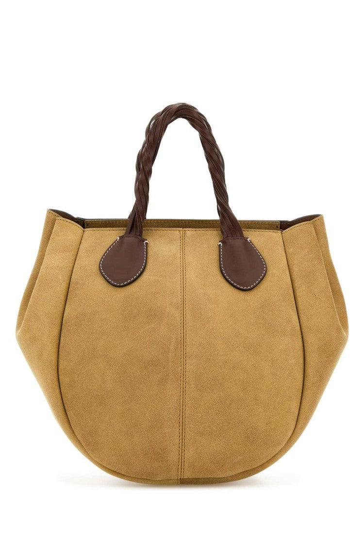 Brown Structured Bag With Minimalist Design