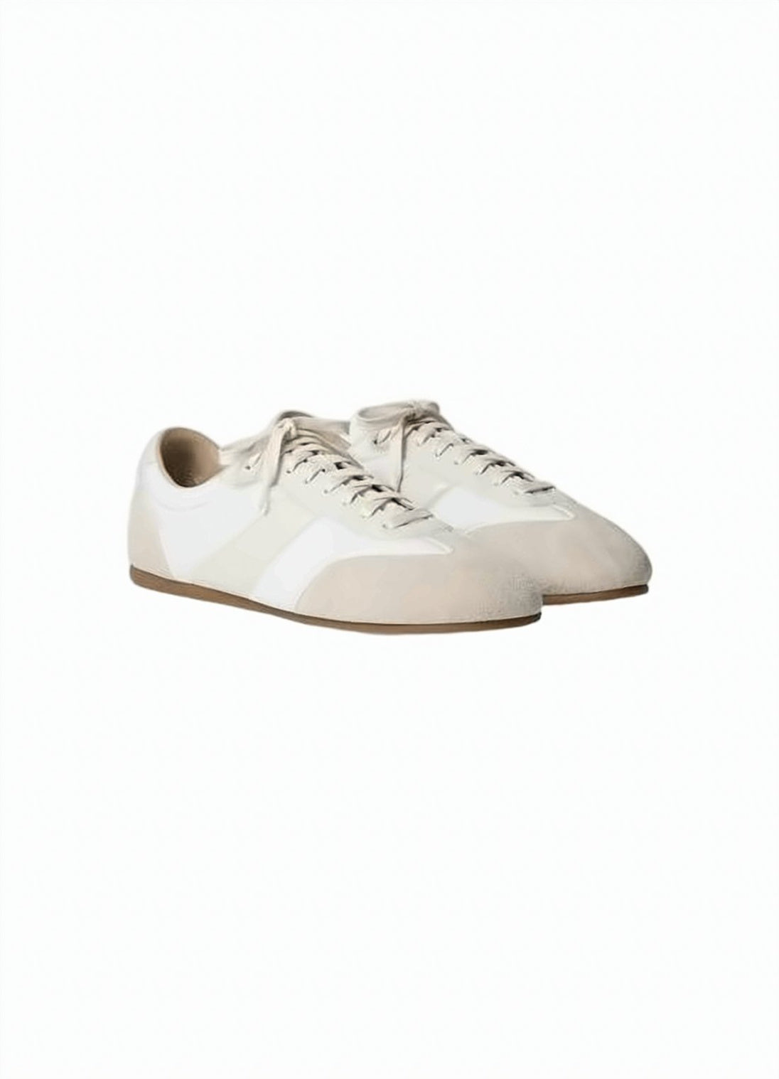 Low-Profile Sneakers With Nylon And Suede Overlays