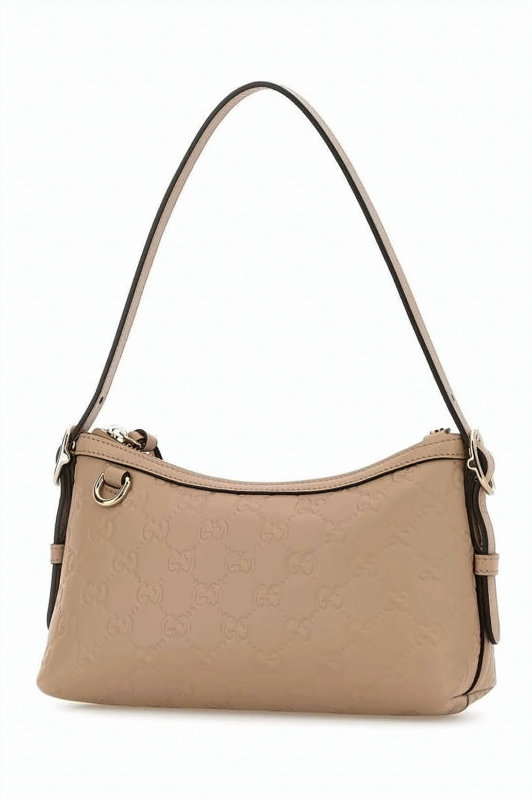 Embroidered Leather Small Shoulder Bag