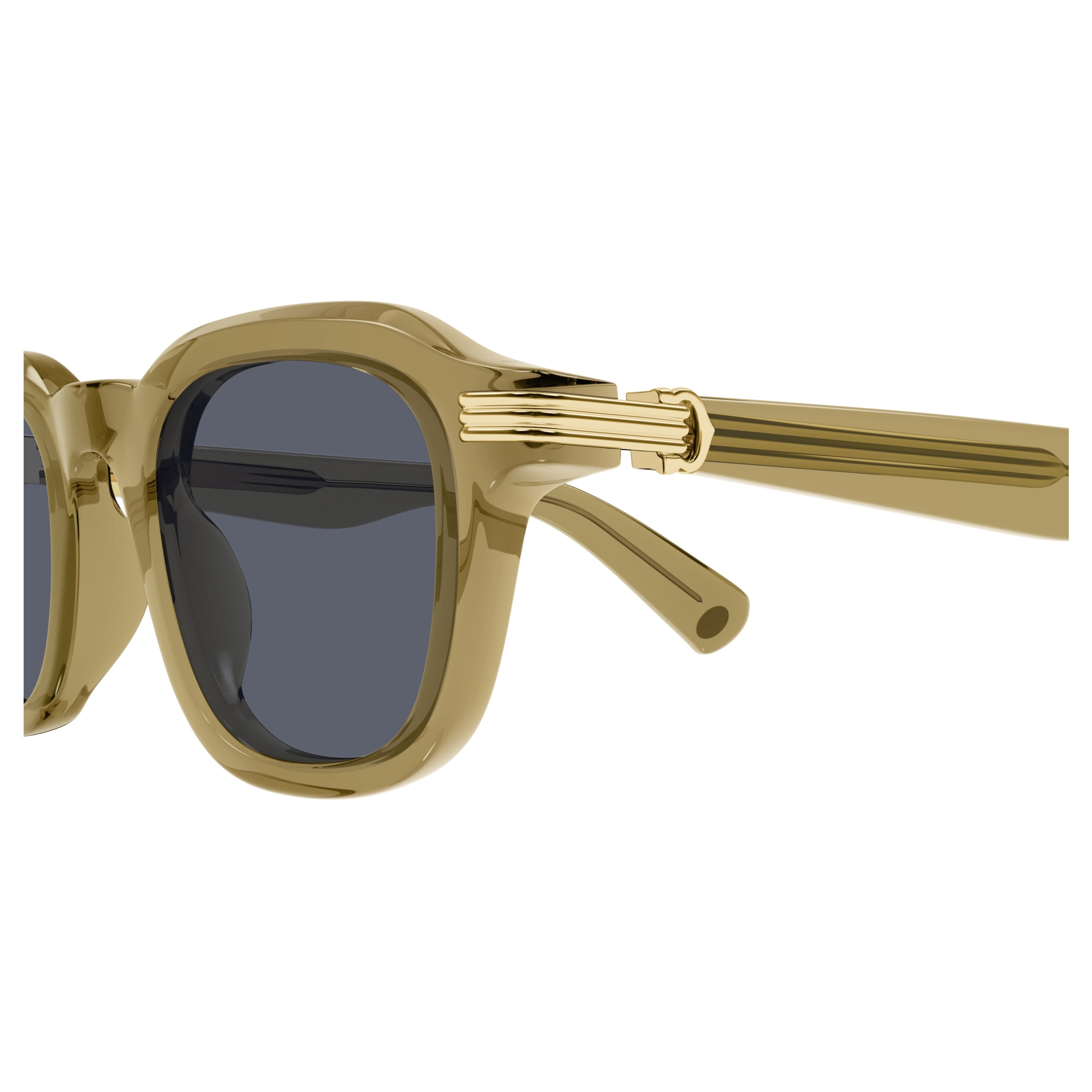 Ct0536s Translucent Olive Green Square Frame Sunglasses