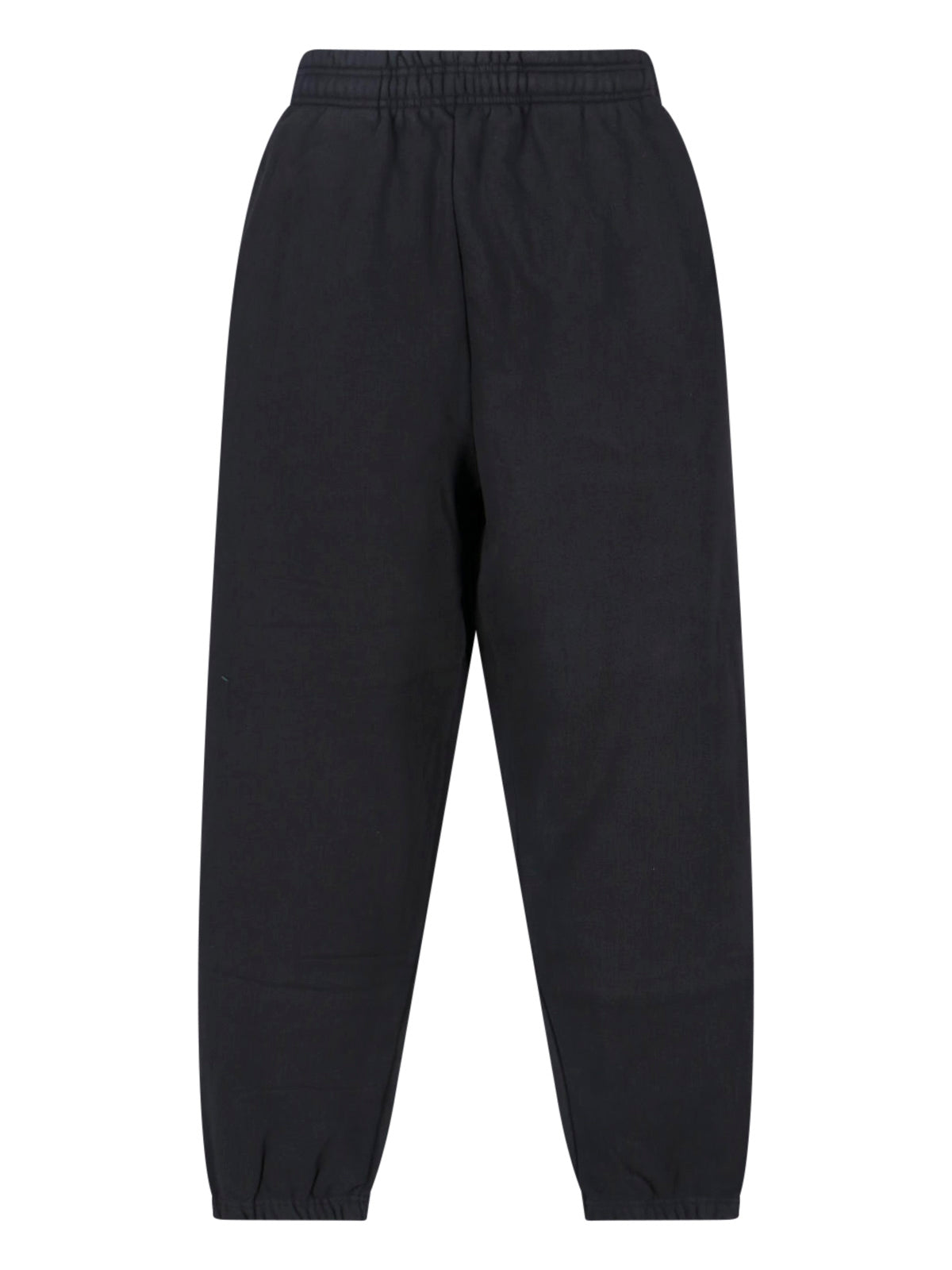 Black Elastic Waistband Cotton Sports Trousers