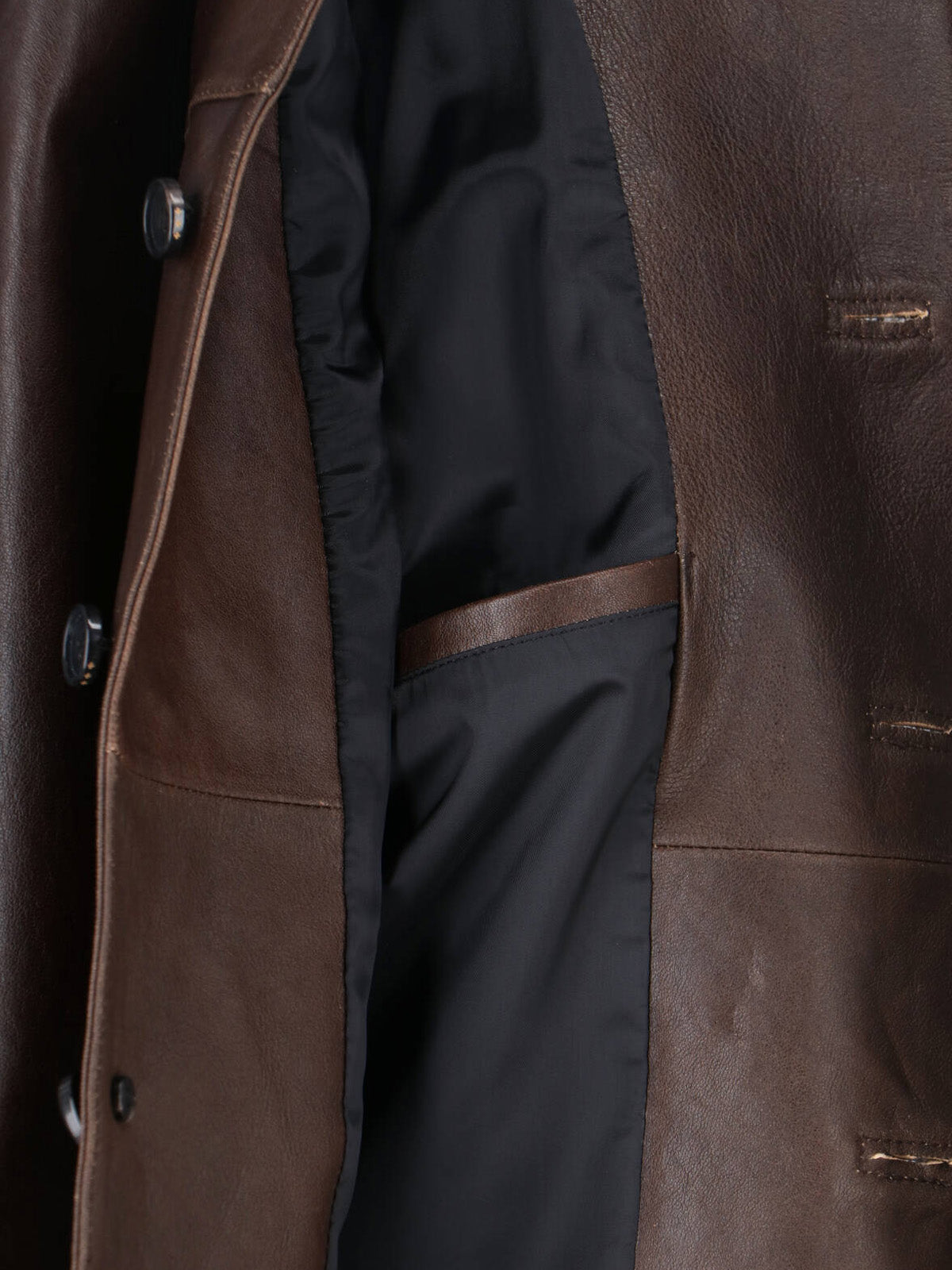 Structured Brown Jacket With Refined Finish