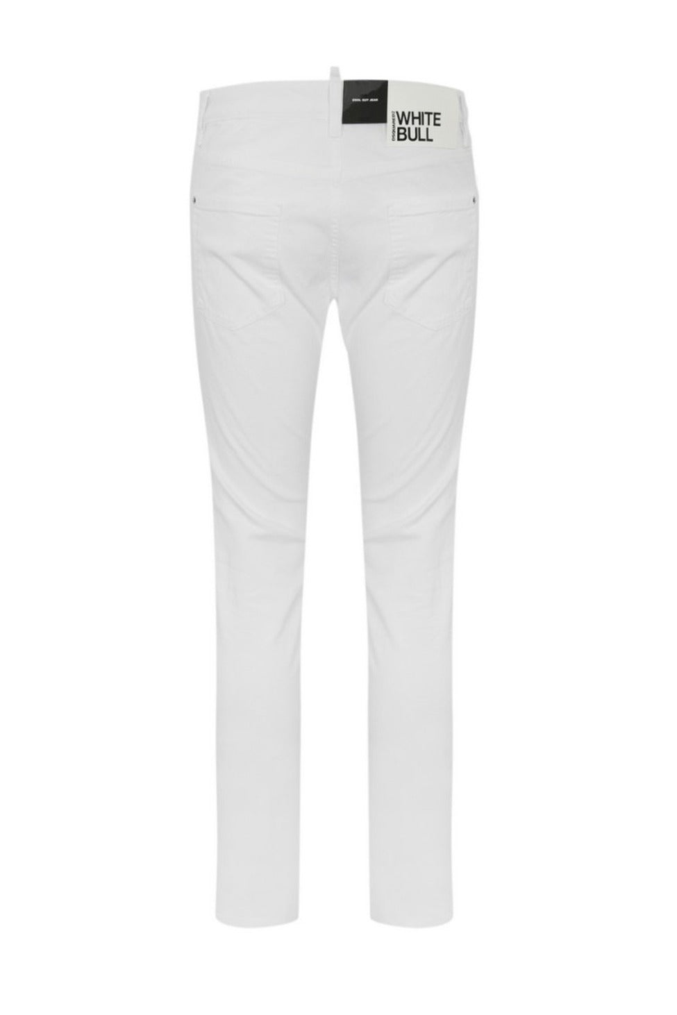 Tailored White Denim Jeans With Clean Finish