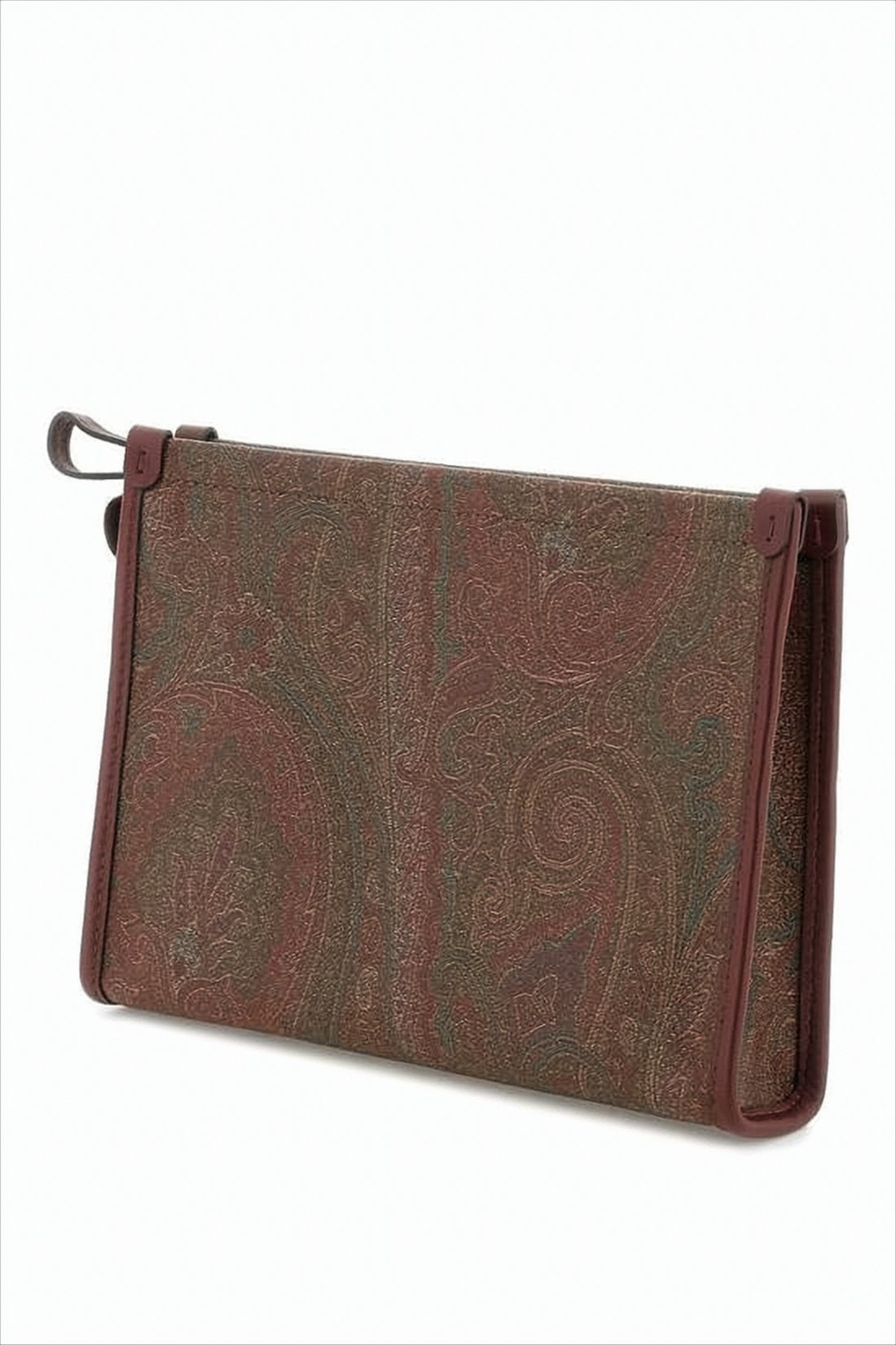 Rectangular Clutch with Paisley Pattern