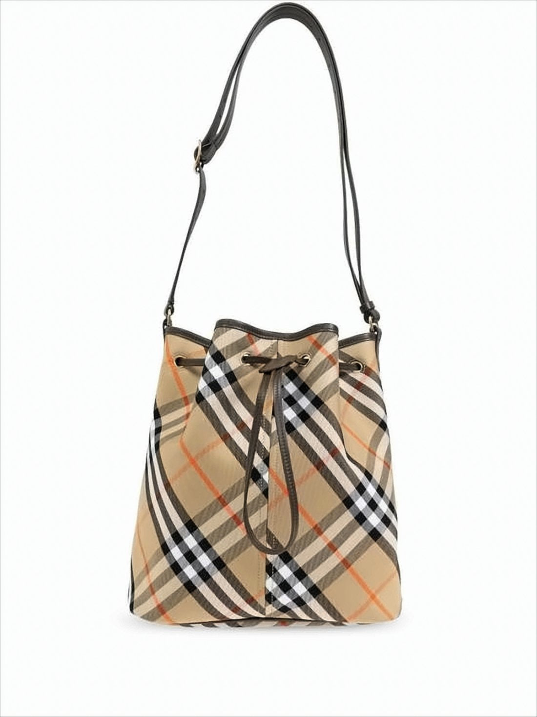Vintage Check Bucket Shoulder Bag
